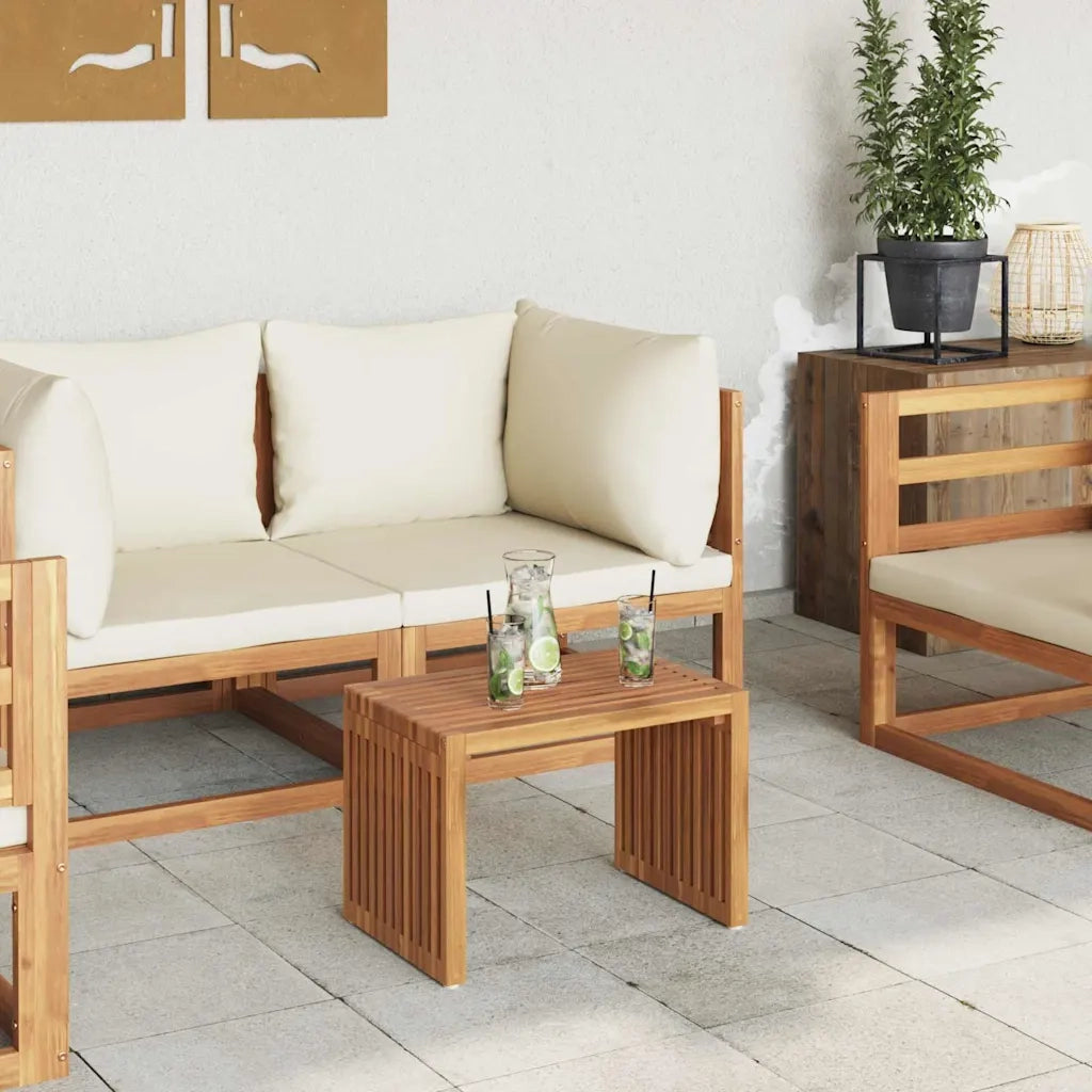 Tavolo Laterale da Giardino Marrone 50 x 32,5 x 35 cm 42006353