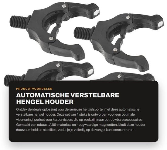 Sostegno per tenda automatico regolabile - Fermo tenda magnetico - Compatto - Leggero - Duraturo - Robusto materiale ABS - Sostegno per tenda