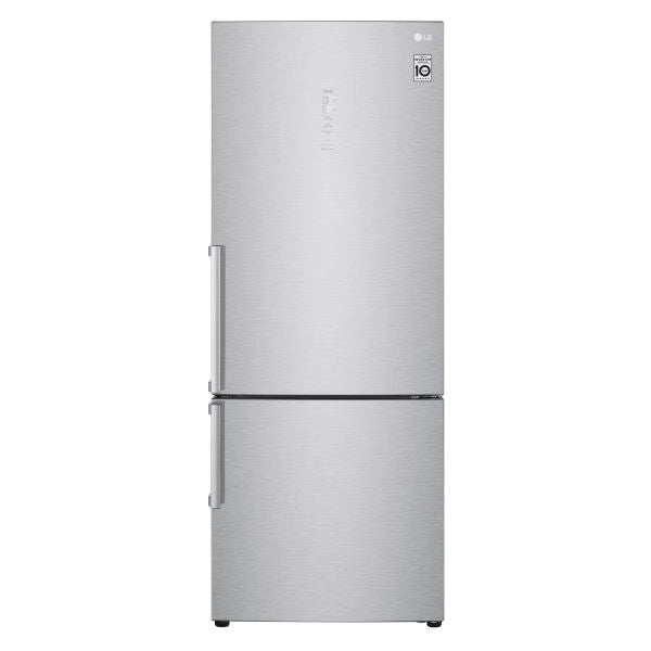 Lg gbb569nsagb frigorifero combinato 70cm, classe d, 462l, wi-fi, no frost, grigio