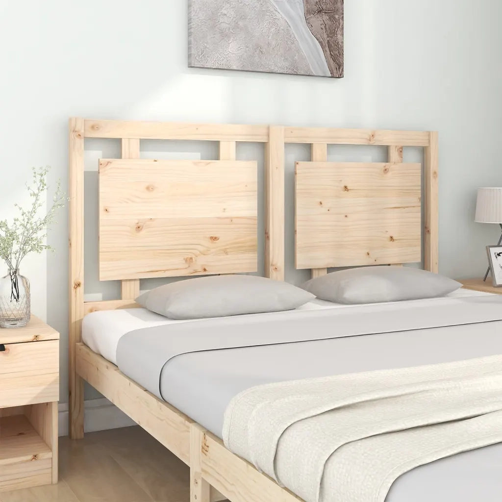 Testiera per Letto 145,5x4x100 cm in Legno Massello di Pino 817940