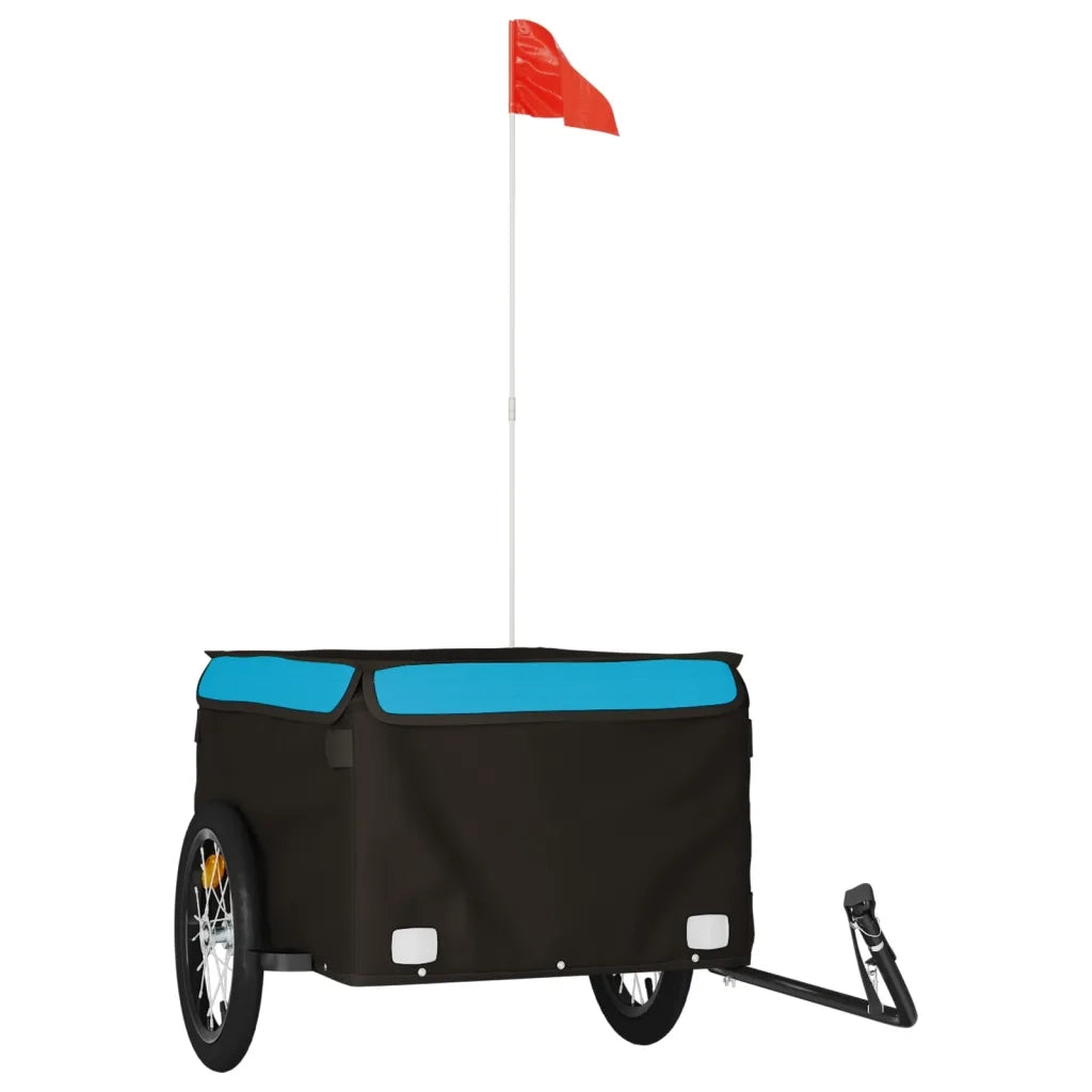 Rimorchio da Bici Nero e Blu 45 kg in Ferro CFW3552666