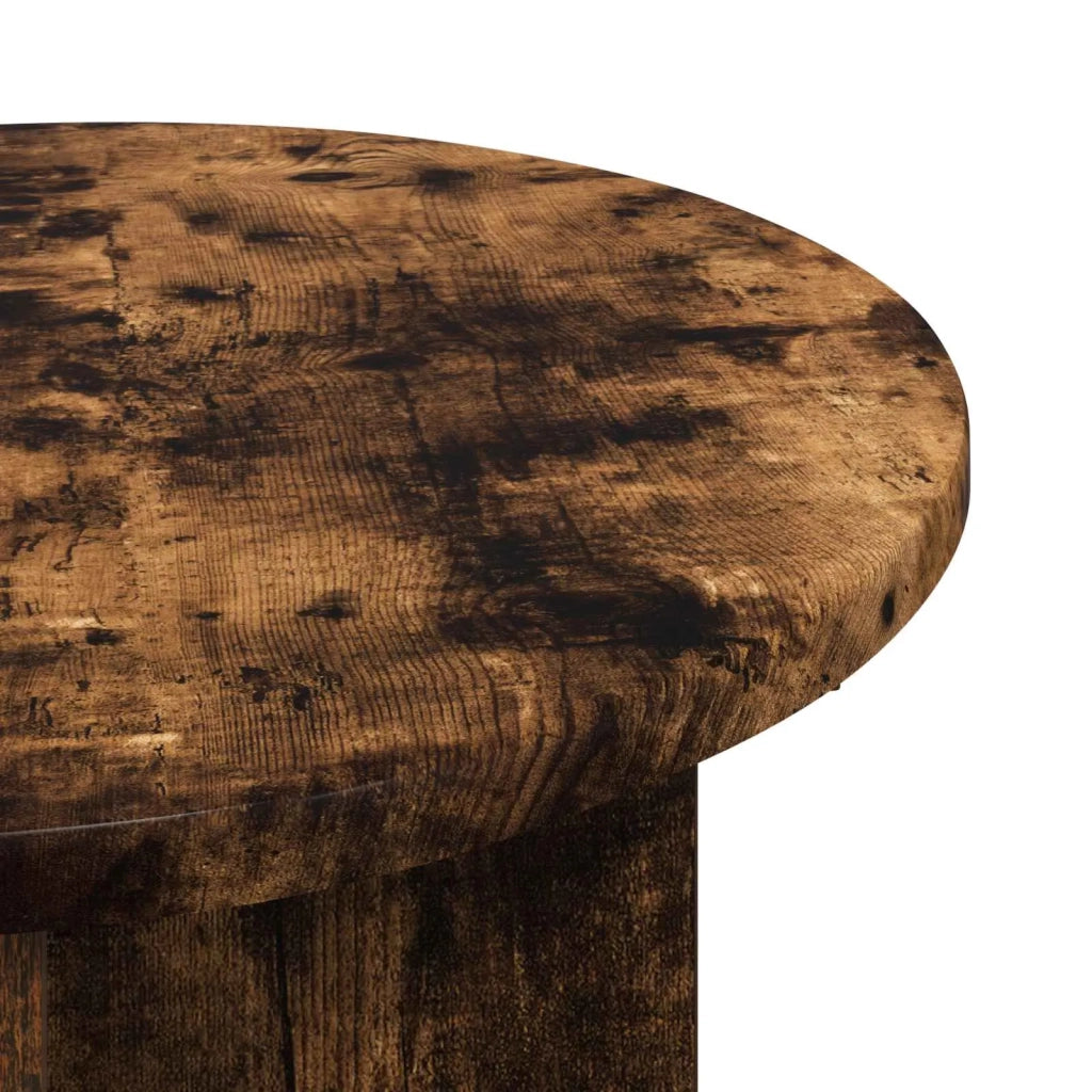 Tavolo laterale Rovere Fumo Ø 39 x 38 cm Legno ingegnerizzato 8001089