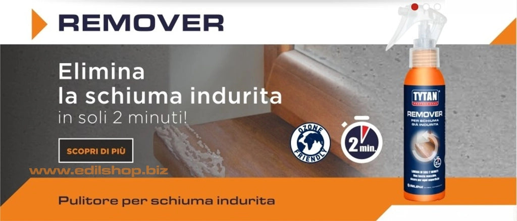 Pulitore Schiuma Poliuretanica Remover Tytan 100 ml 2 Pezzi