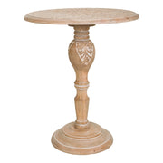 Comodino laterale in legno marrone artigianale 60x60x60h cm