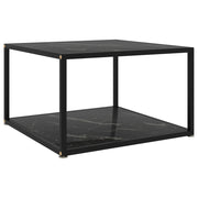 322890 Coffee Table Black 60x60x35 cm Tempered Glass cod mxl 24960