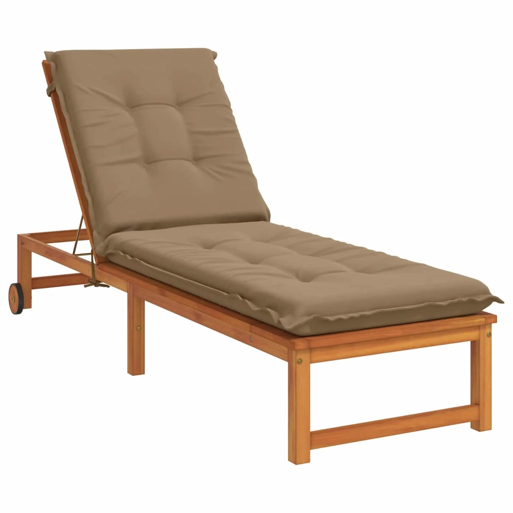 Cuscino per Lettino GEMERT 100% Poliestere Tortora 947366
