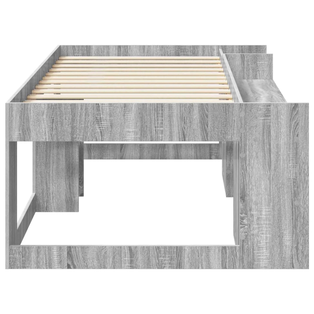 Struttura per Letto per Bambini con Ripostiglio Sonoma grigio 3422616