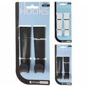 SET 2 GANCI 12CM DIETROPORTA IN PLASTICA