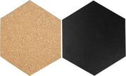 Set di schede per disegno a forma di esagono - 7 pezzi - multicolore