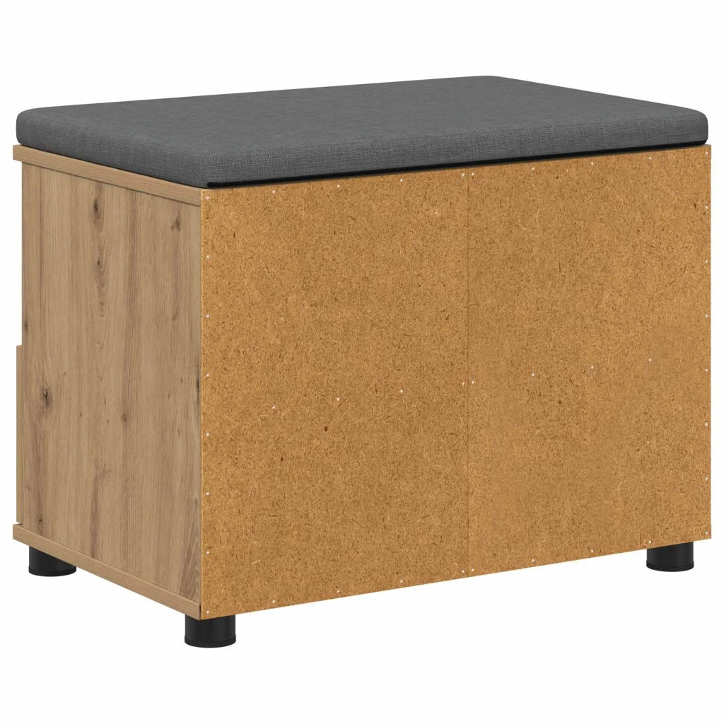 Panca per scarpe con cuscino Rovere Artigianale 60 x 38 x 46 cm 906073