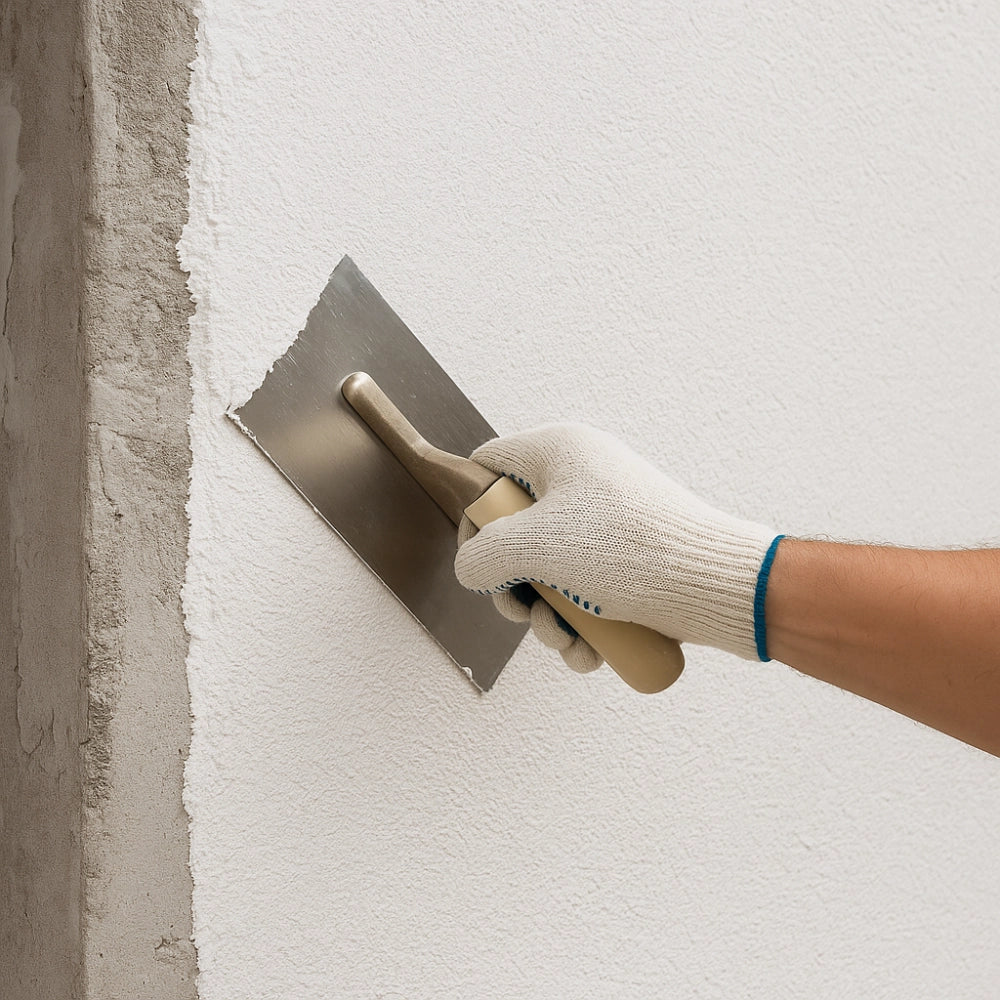 Fassaden schutz spatolato acril silossanico antialga rivestimento murale rasato *** formato 25 kg, confezione 1