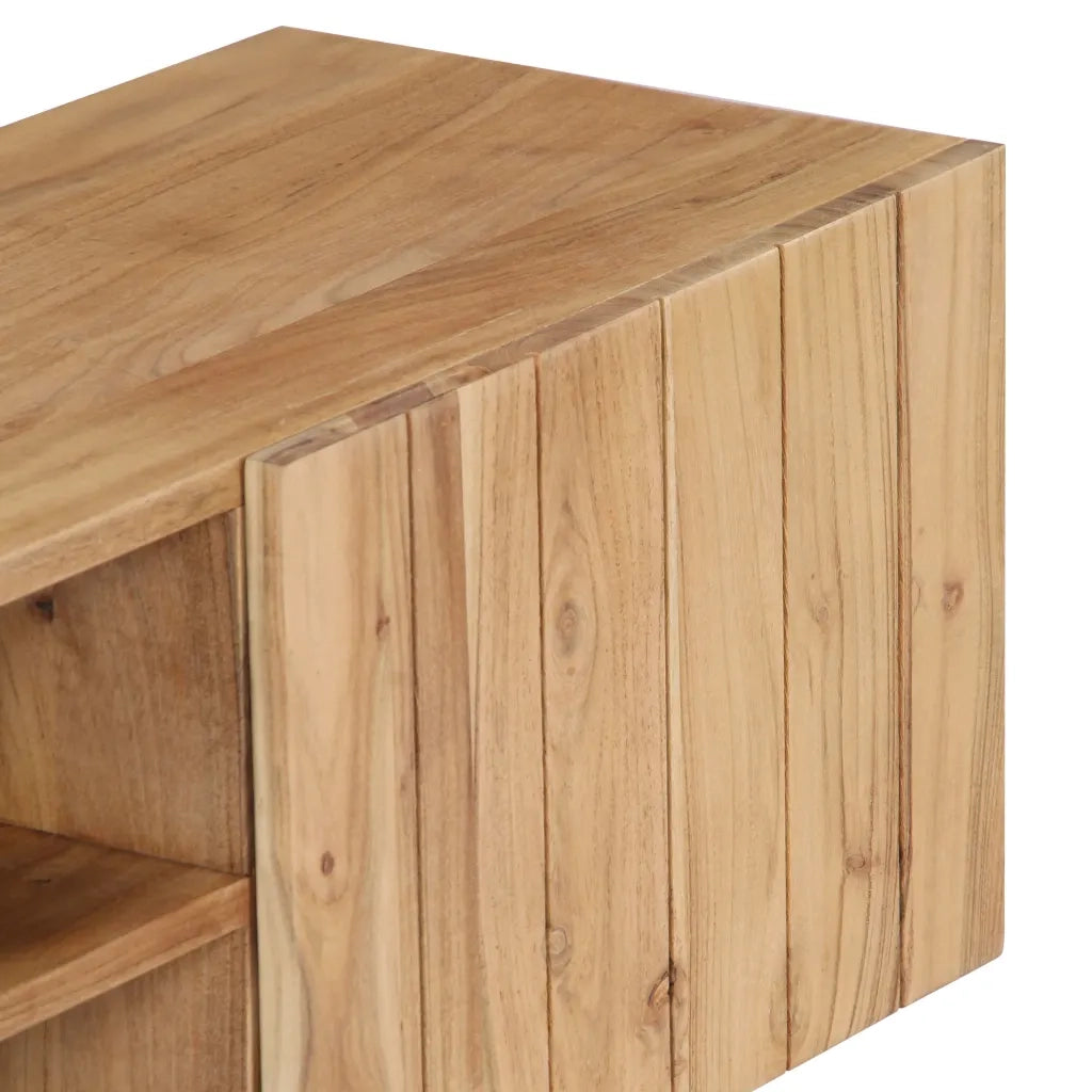 Mobile Porta TV 140x30x45 cm in Legno Massello di Acacia