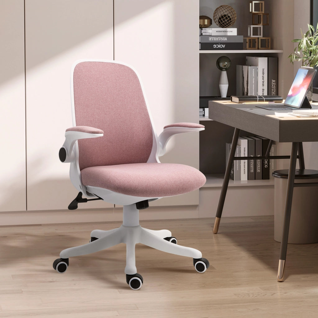 Sedia da ufficio girevole basculante ¨C zephmum ¨C rosa 62.5x60x94-104 cm