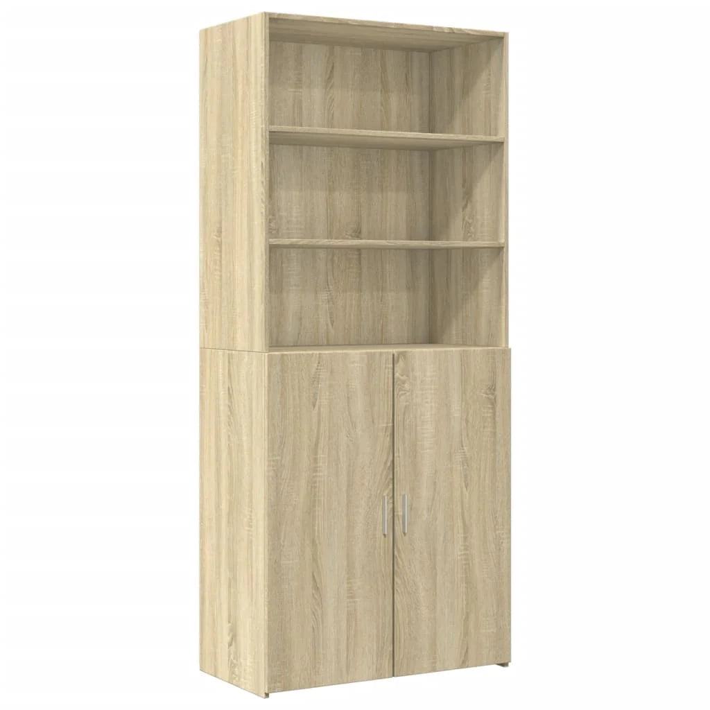 Credenza buffet cassettiera mobile contenitore organizer cucina soggiorno soggiorno alto Sonoma 80 x 42,5 x 249 cm derivati ​​del legno marrone 02_0034212