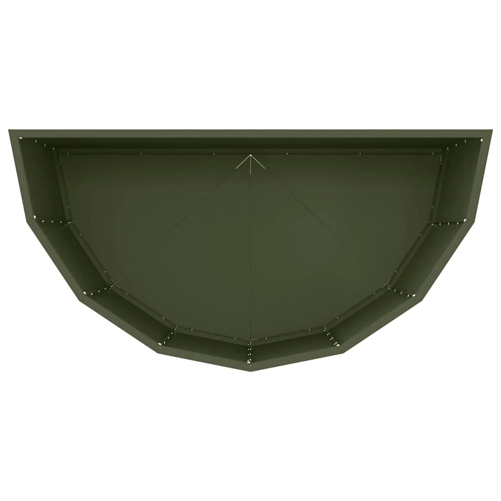 Fioriera Verde oliva 90 x 45 x 50 cm Acciaio