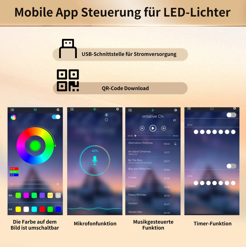Mobile alto da cucina con LED smart e ante scorrevoli, noce