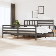 Giroletto Grigio in Legno Massello di Pino 200x200 cm
