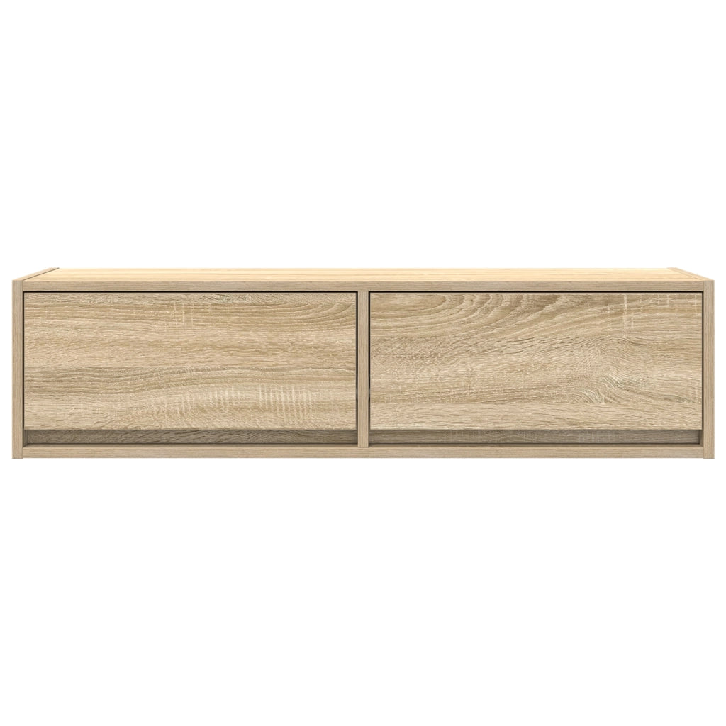 Mobile TV  in Rovere Sonoma 100x31x25,5 cm in Legno ingegnerizzato