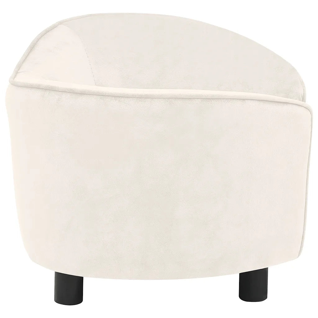 Divano per Cani Crema 69x49x40 cm in Peluche 171025