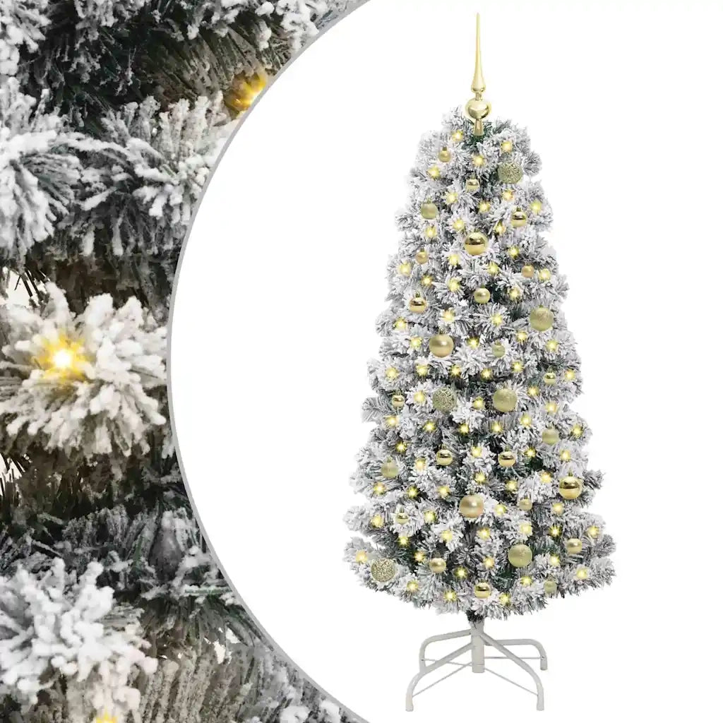 Albero di Natale | Decorazioni natalizie Artificiale con Rami Pieghevoli 150 cm
