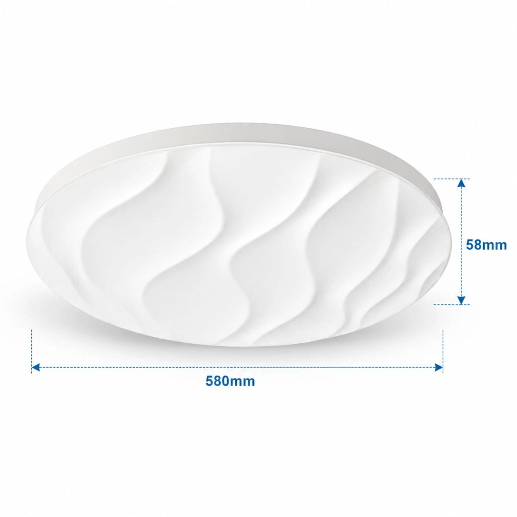 PLAFONIERA LED 70W 3CCT 58CM LAMPADA SOFFITTO LUCE 3000K 4000K 6500K ET-31733