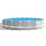 26756NP - Piscina Prisma Frame 610X132 Cm Con Pompa Filtro, Scaletta Doppia, Telo Base E Copertura