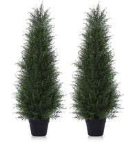 Pianta artificiale di cedro 90cm, albero di cedro artificiale, albero artificiale esterno UV-resistente per casa, soggiorno, camera da letto, ufficio, decorazione (2-pack)