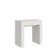 Consolle allungabile 78x47/299 cm Allin - Bianco Spatolato