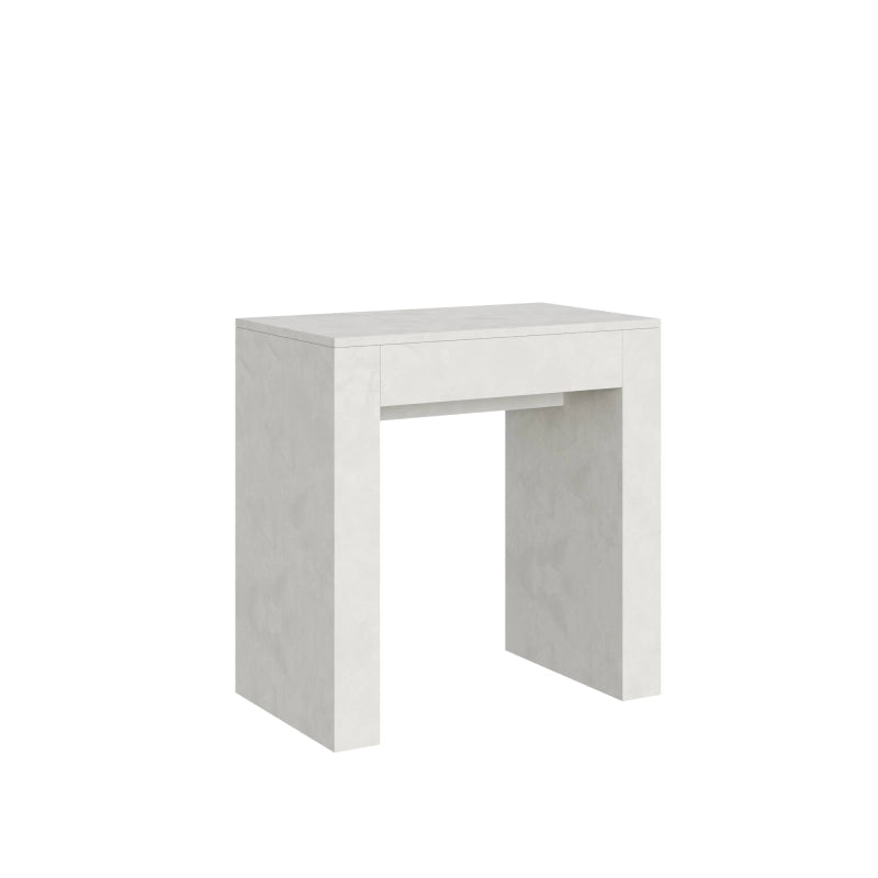 Consolle allungabile 78x47/299 cm Allin - Bianco Spatolato