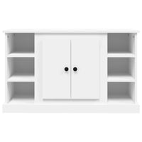 Credenza Bianca 100x35,5x60 cm in Legno Multistrato 816440