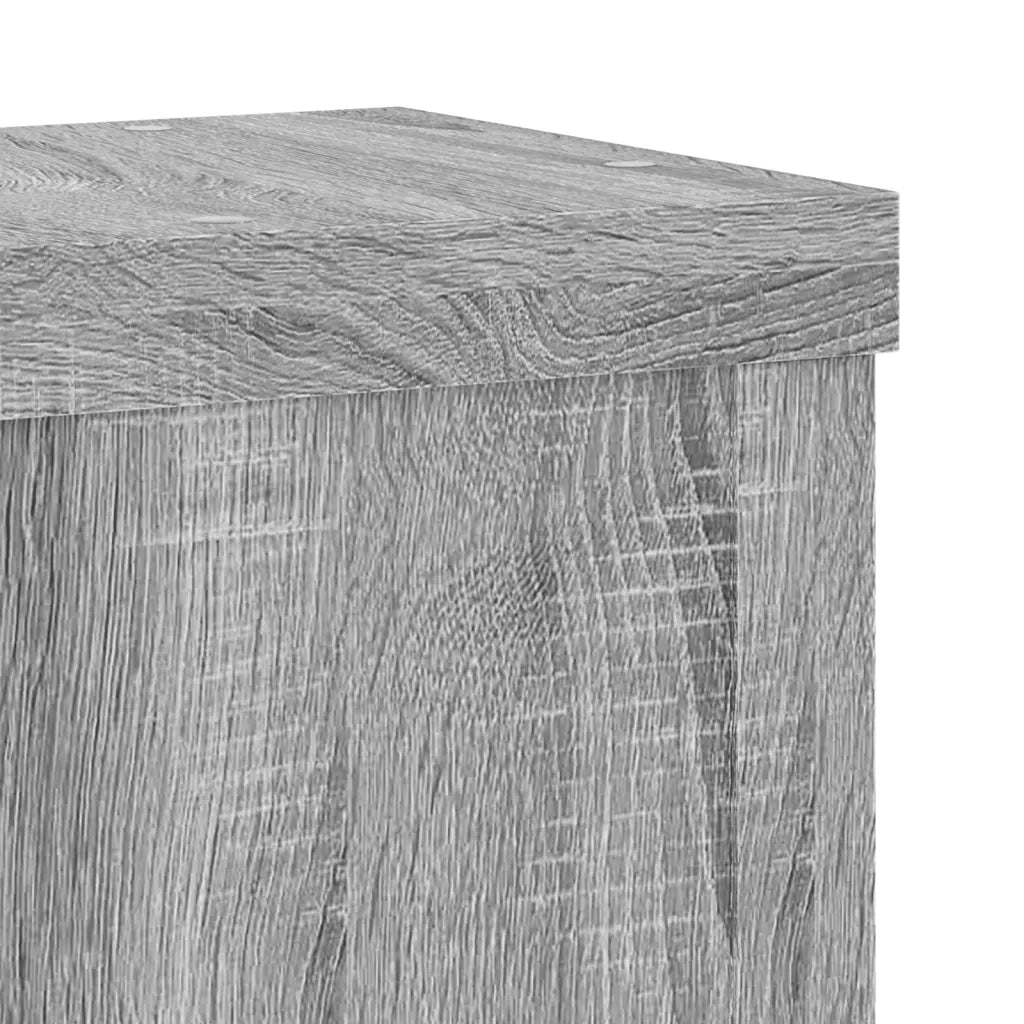 vidaXL Supporti per Piante 2 pz Grigio 15x15x20 cm in Multistrato
