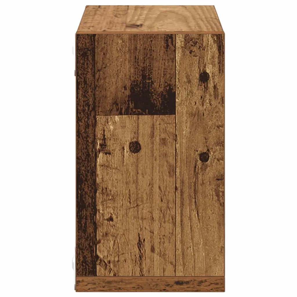 vidaXL Mensole da Parete 2 pcs Legno vecchio 26 x 15 x 26 cm
