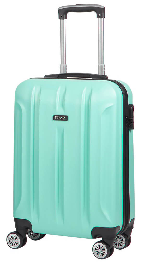 Trolley Valigia Bagaglio a Mano Rigido in ABS 4 Ruote  Ravizzoni Cosmo Verde Menta