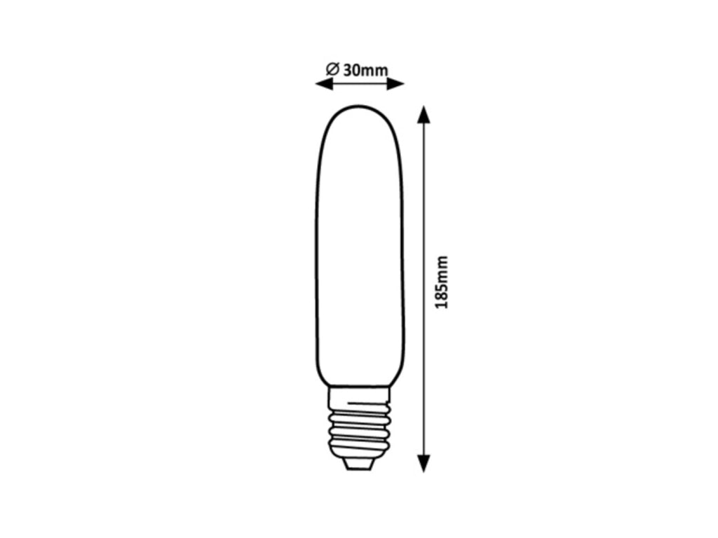 Lampadina LED filament T30 trasparente E27 5W 4000K Rabalux