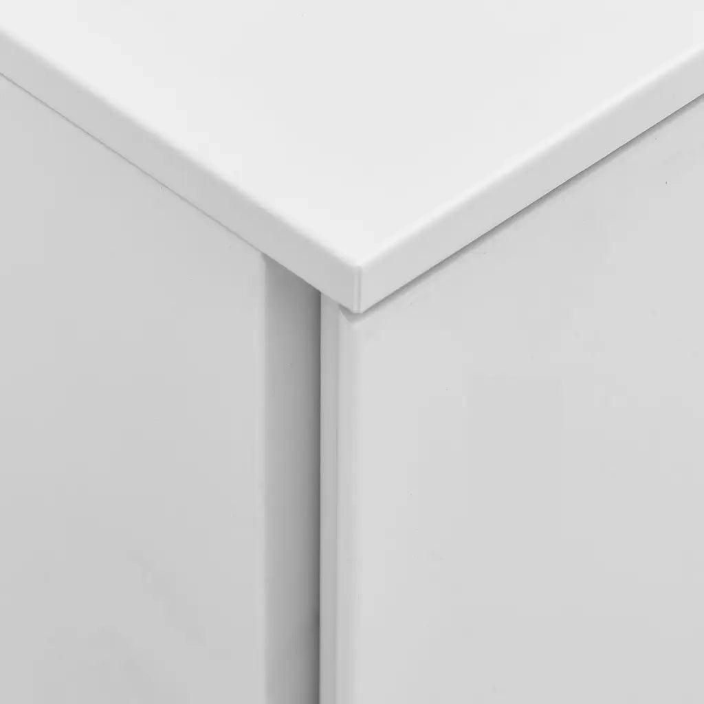 Schedario Mobile Grigio Chiaro 39x45x60 cm in Acciaio 335979