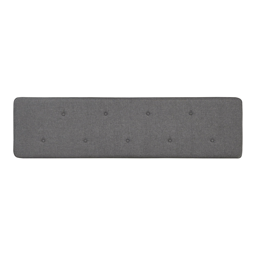 Testiera Letto Tokke Testata Imbottita da Parete 180x48 cm Grigio [en.casa]