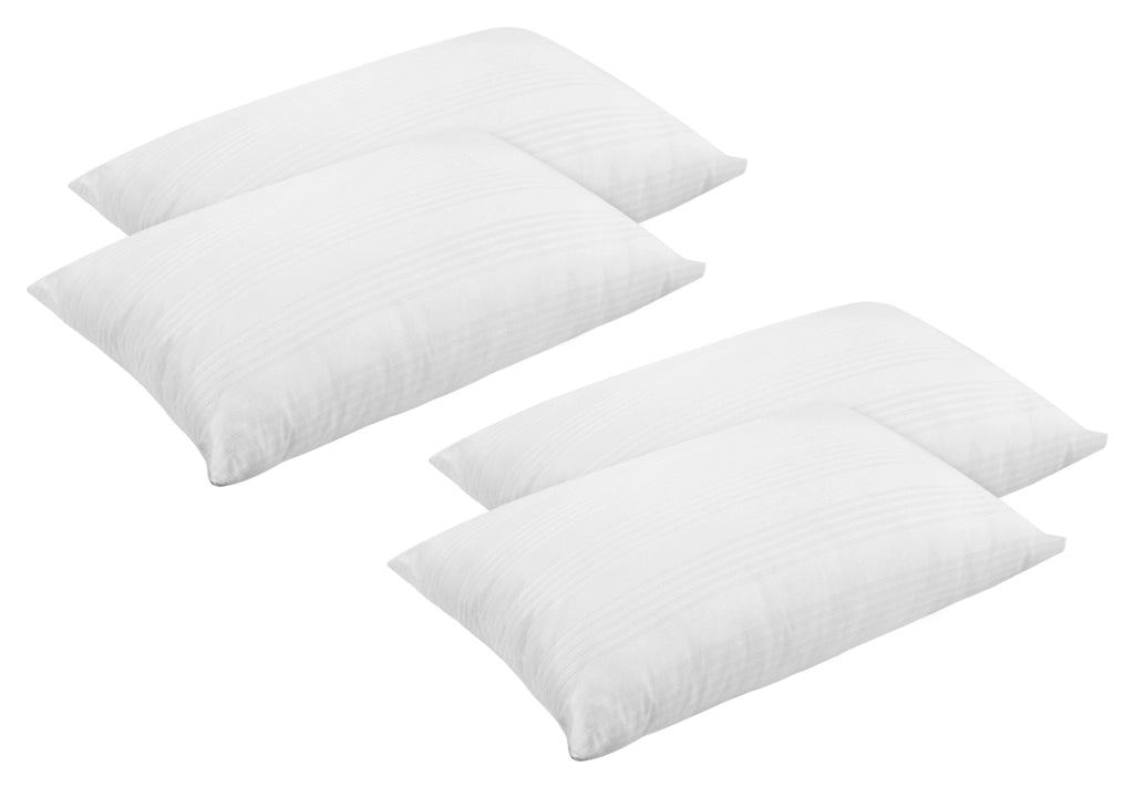 Coppia Federe Copriguanciale 100% Cotone Ideali Anche Per Hotel Strutture Fodere Fasciate Con Zip Salva Cuscino Letto Bianche 50x80 Cm Certificate OekoTex - Bianco - 2 Coppie