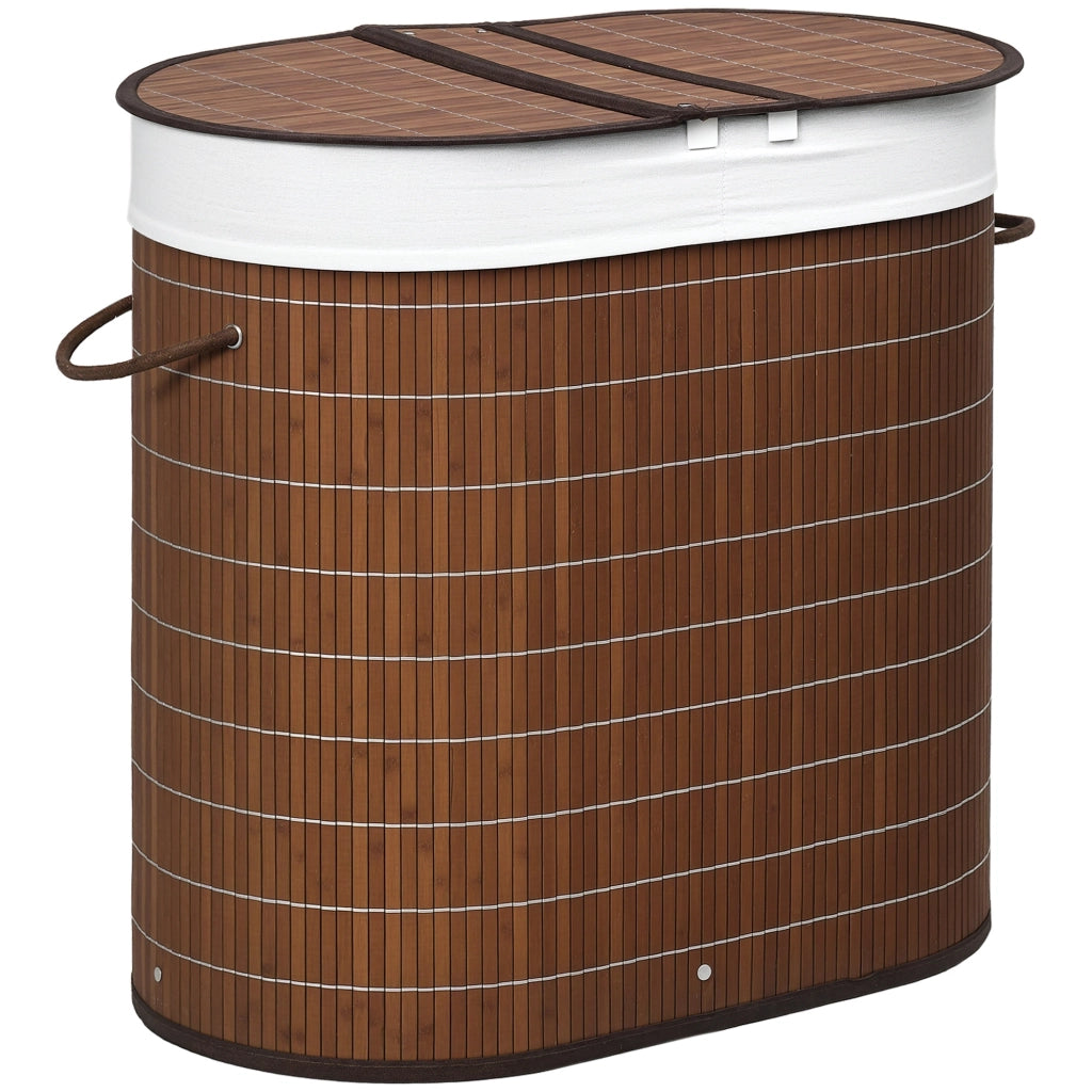 Cestino per Biancheria 100L ¨C zephmum ¨C Marrone 38x38x57