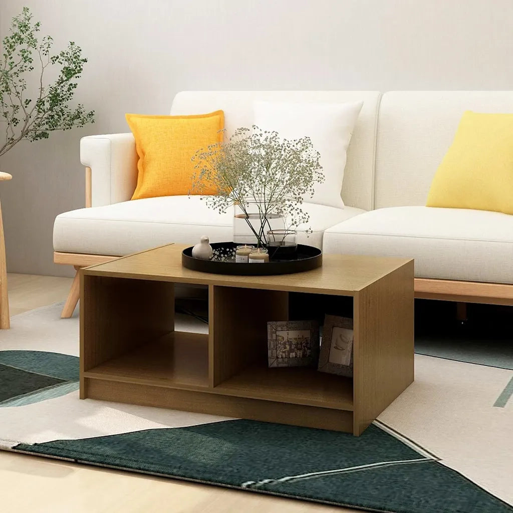 Tavolino da salotto | Tavolino da caff¨¨ | Tavolino da Soggiorno ambra 75x50x33,5 cm Legno Massello di Pino