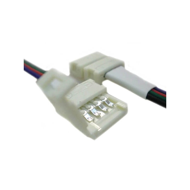 4 PZ Connettore 12mm Per Chiudere Striscia Led Smd RGB 5050 Senza Saldare