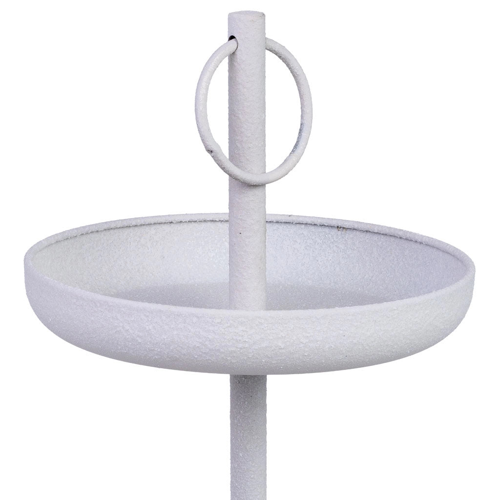 Vassoio decorativo in metallo 30x30x50h cm