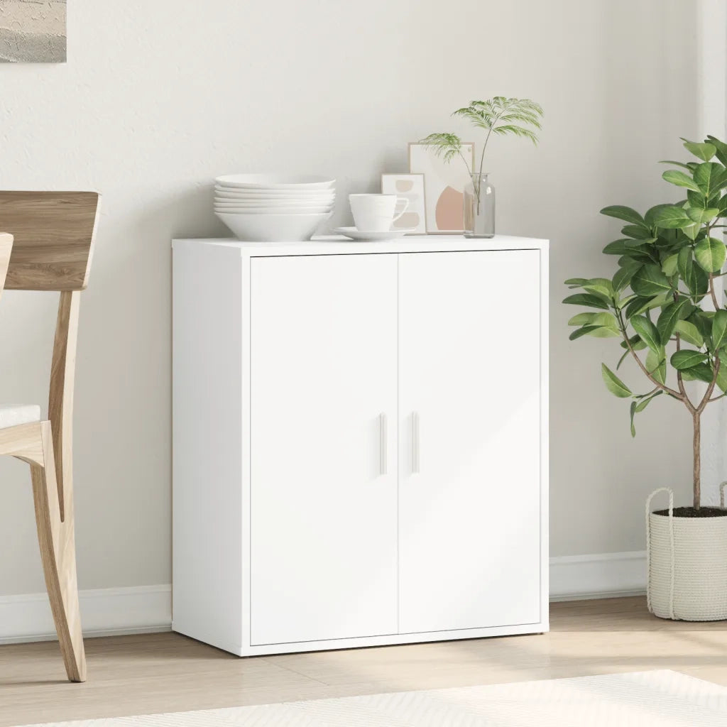 Credenza | Madia | Buffet da pranzo | Armadio da pranzo Bianco 60x31x70 cm in Legno Multistrato