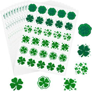 Decorazioni per St. Patrick's Day con Fogli di Klaver brillanti per finestre