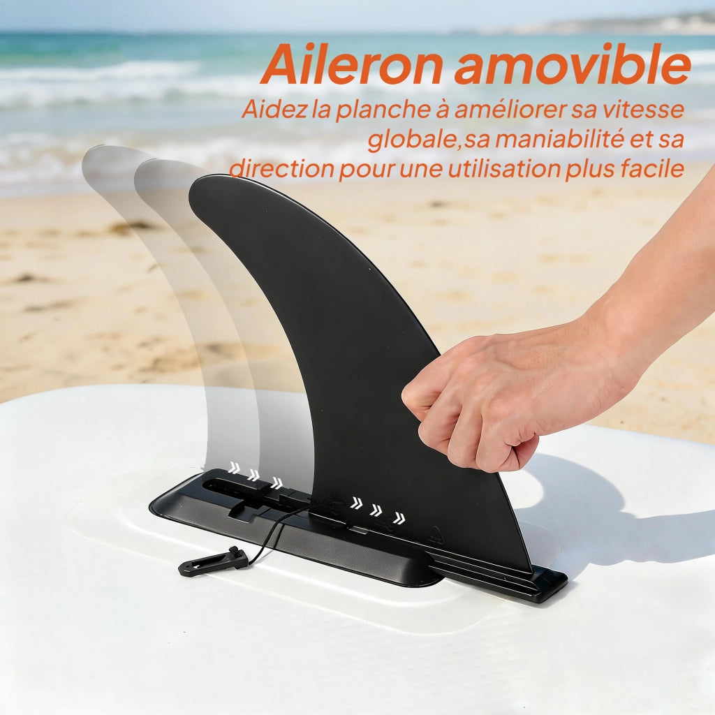 Tavolo da Paddle Sup Gonfiabile con Pagaia Regolabile e Pompa ¨C Zephmum ¨C 320x82x15 cm Arancione