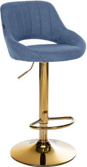 Sgabello da bar tessuto Milet oro 3