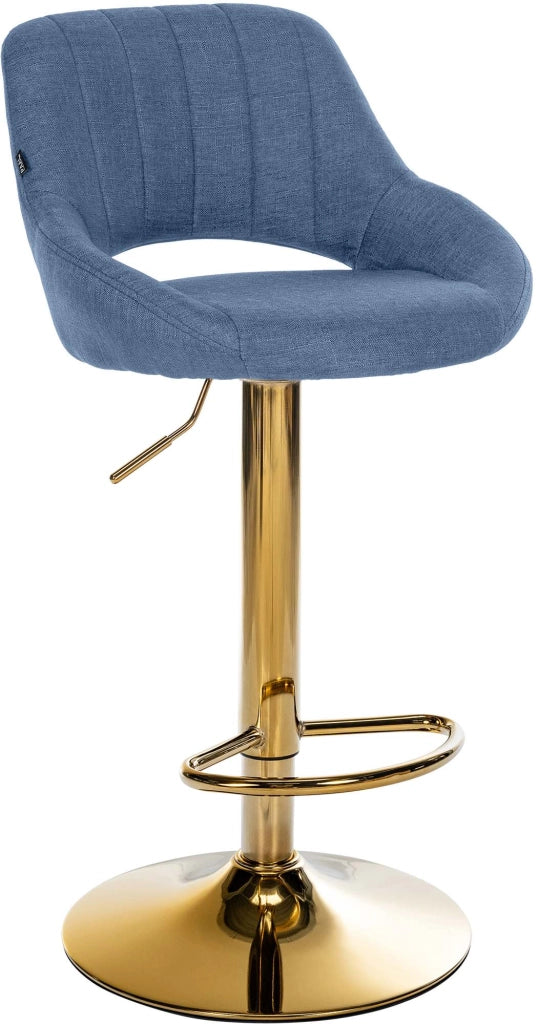 Sgabello da bar tessuto Milet oro 3