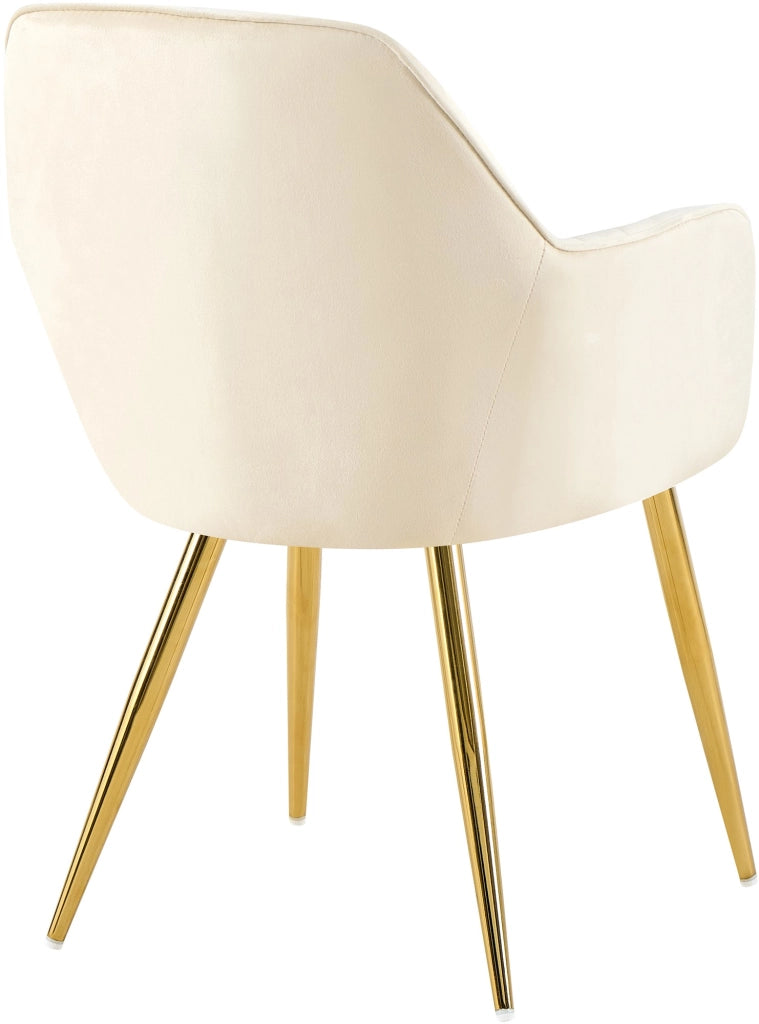 Esszimmerstuhl Cheryl Samt gold