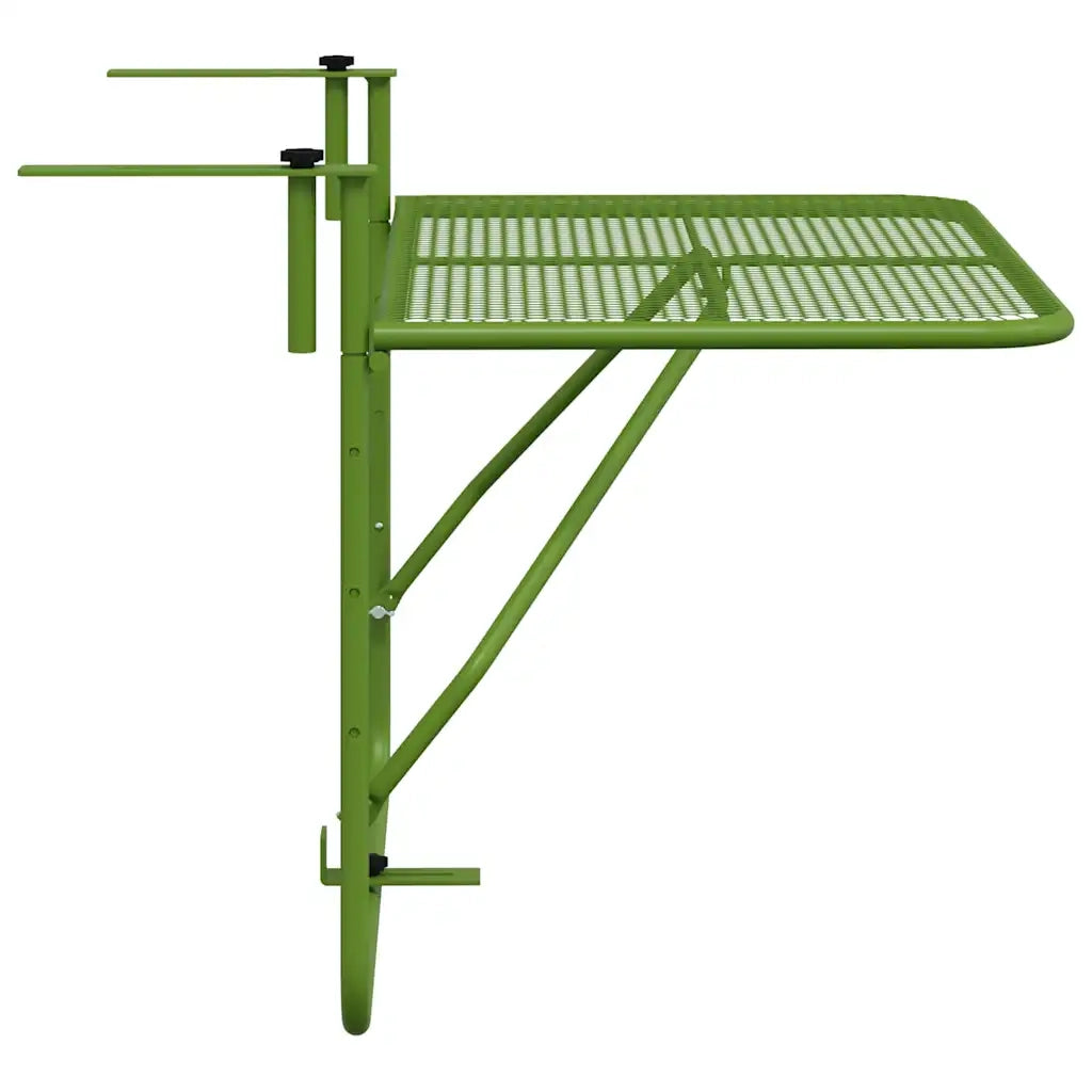Tavolo da Balcone Verde 60x40 cm in Acciaio cod mxl 47896