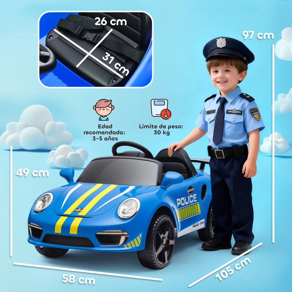 Auto Elettrica per Bambini RUF CTR 3 Clubsport ¨C Xylo ¨C Blu con Telecomando