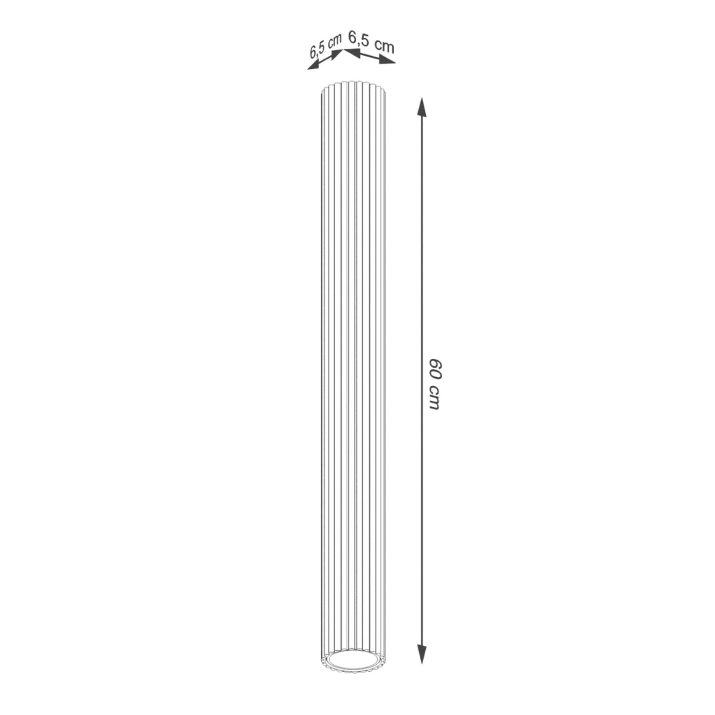 Spot soffitto moderno oro tubo 60cm GU10 GRAVIO Pure Lume